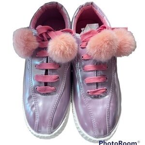 TRETORN Big Girls Nylite Pom Pom Sneakers